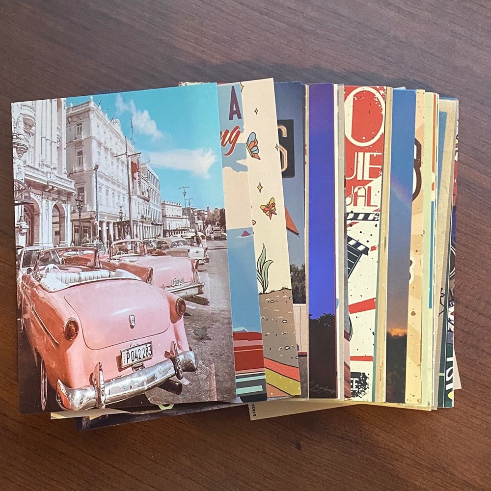 Vintage and Nature Style Postcard Set